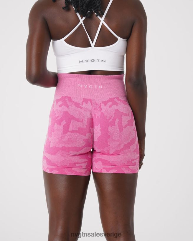 B886LB439 tuggummi rosa kondition NVGTN kvinnor camo sömlösa shorts