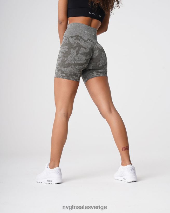 B886LB440 khaki grön kondition NVGTN kvinnor camo sömlösa shorts