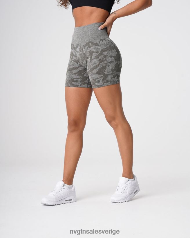 B886LB440 khaki grön kondition NVGTN kvinnor camo sömlösa shorts