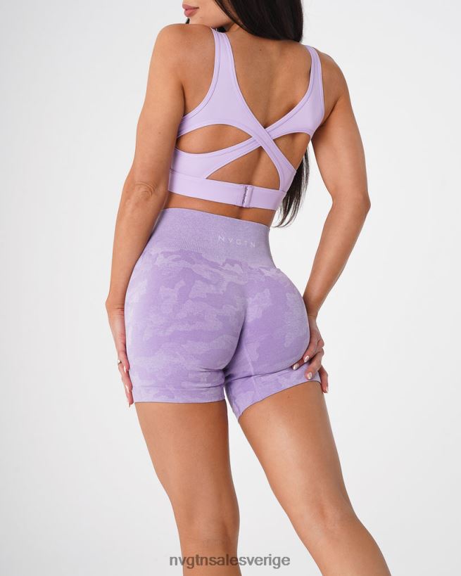 B886LB446 lila kondition NVGTN kvinnor camo sömlösa shorts