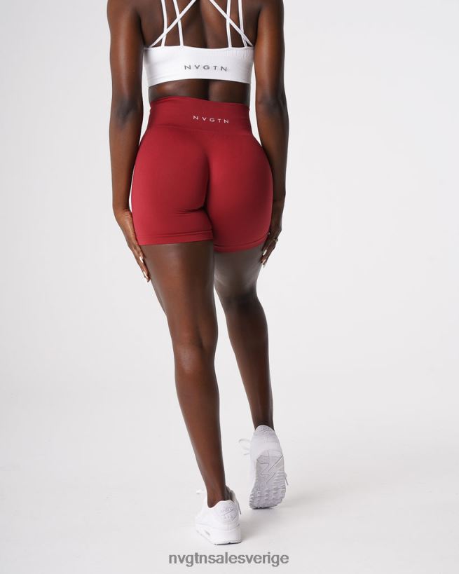 B886LB460 karmin kondition NVGTN kvinnor solida sömlösa shorts