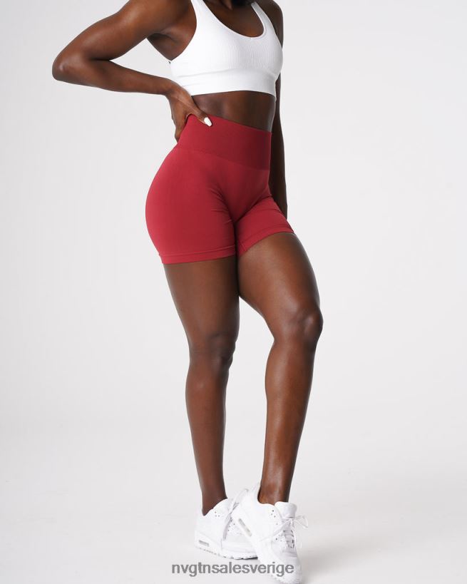 B886LB460 karmin kondition NVGTN kvinnor solida sömlösa shorts