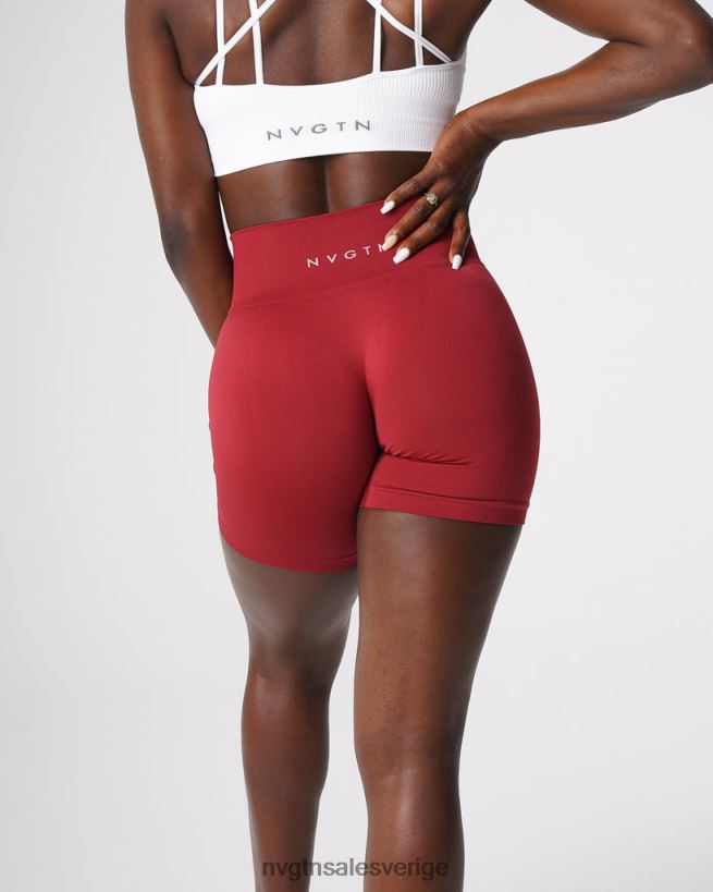 B886LB460 karmin kondition NVGTN kvinnor solida sömlösa shorts