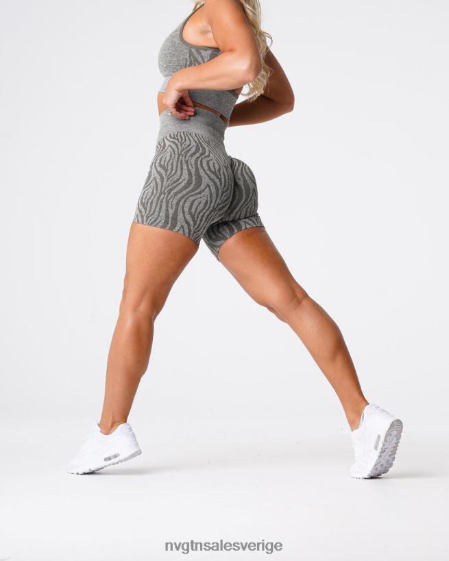 B886LB471 khaki grön kondition NVGTN kvinnor zebra sömlösa shorts