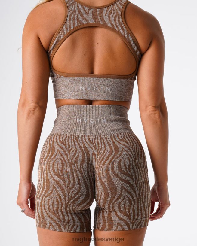 B886LB472 mocka kondition NVGTN kvinnor zebra sömlösa shorts