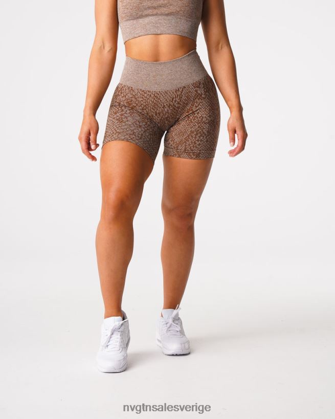 B886LB475 mocka kondition NVGTN kvinnor sömlösa shorts av ormskinn