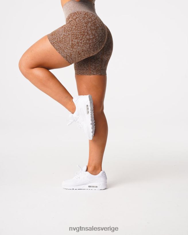 B886LB475 mocka kondition NVGTN kvinnor sömlösa shorts av ormskinn
