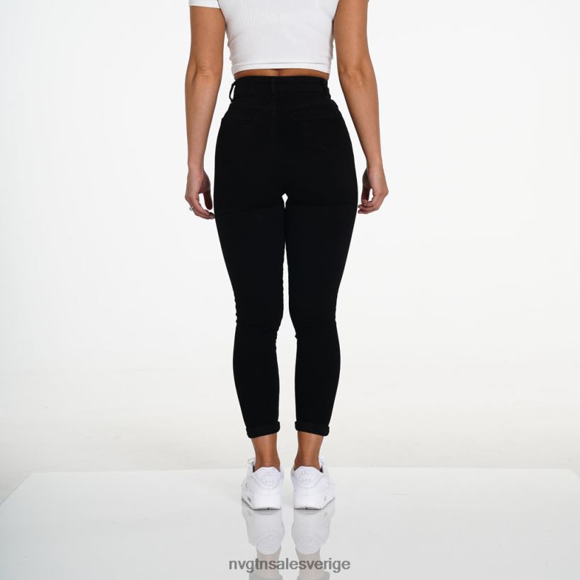 B886LB745 svart livsstil NVGTN kvinnor navishape slitna jeans