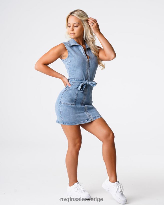 B886LB720 lätt tvätt livsstil NVGTN kvinnor söt överraskning denim miniklänning