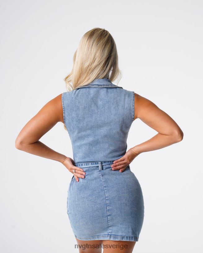 B886LB720 lätt tvätt livsstil NVGTN kvinnor söt överraskning denim miniklänning