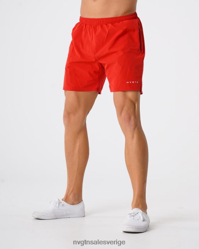 B886LB804 röd bottnar NVGTN män flex shorts