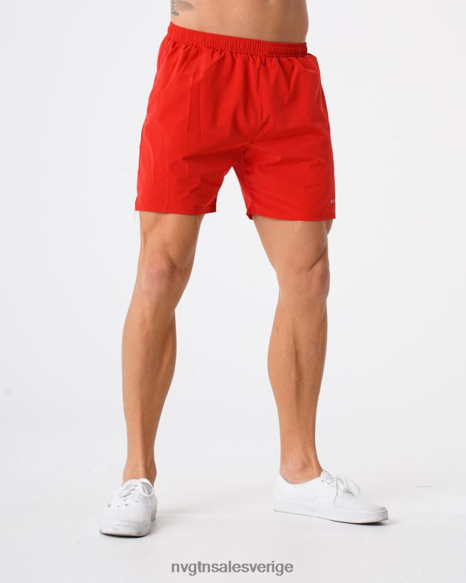 B886LB804 röd bottnar NVGTN män flex shorts