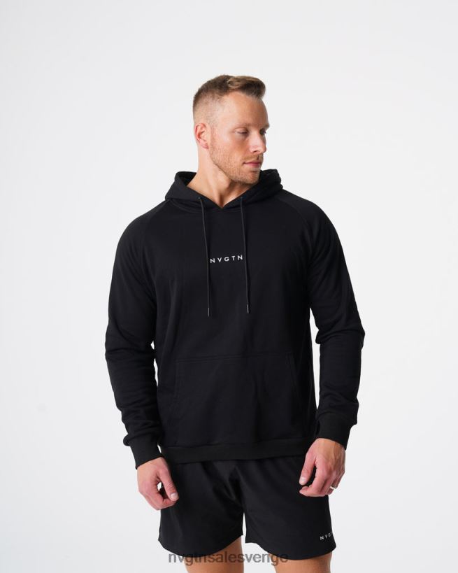 B886LB784 svart blast NVGTN män lounge hoodie