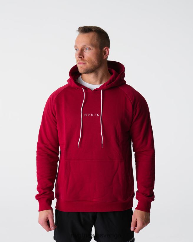 B886LB787 djupröd blast NVGTN män lounge hoodie