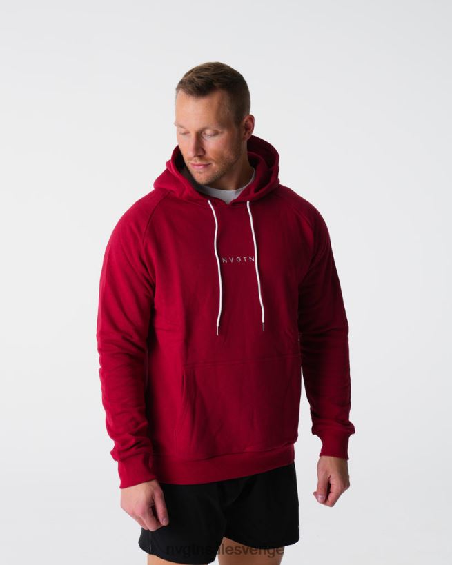 B886LB787 djupröd blast NVGTN män lounge hoodie