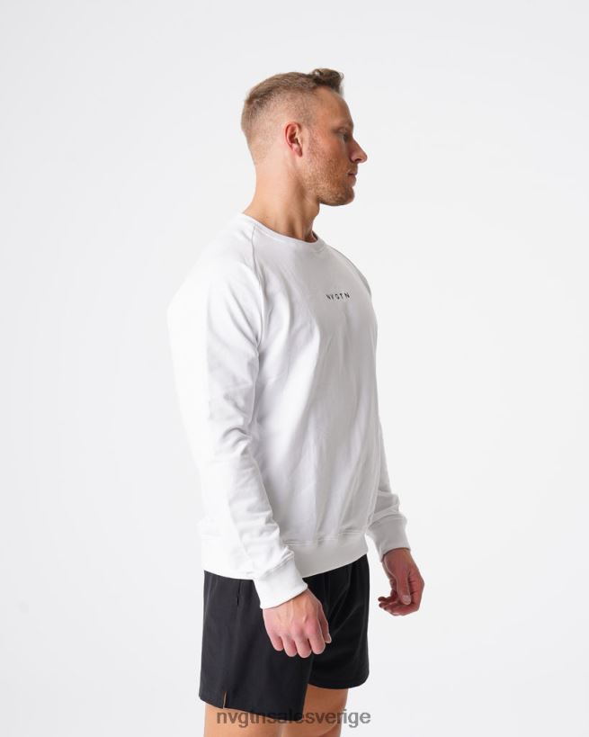 B886LB791 vit blast NVGTN män tröja med rund hals