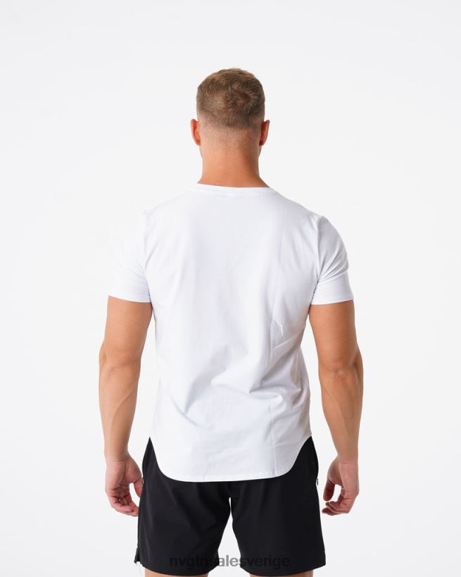 B886LB768 vit blast NVGTN män pulsanpassad t-shirt