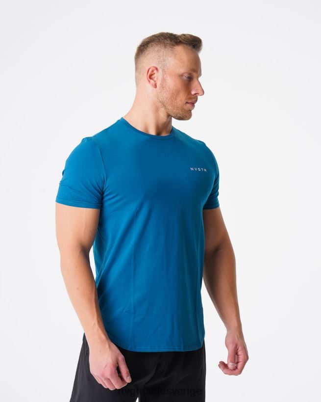B886LB799 fransk blå blast NVGTN män pulsanpassad t-shirt